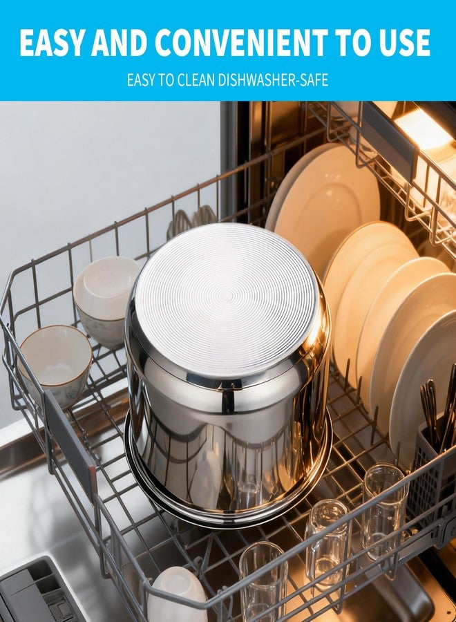 وعاء داخلي لطهي الأرز بسعة 10 أكواب، متوافق مع طراز Tiger JBV-A18U، مصنوع من الفولاذ المقاوم للصدأ 304 غير لاصق، وعاء بديل لطهي الأرز، آمن للغسل في غسالة الأطباق - Image 4